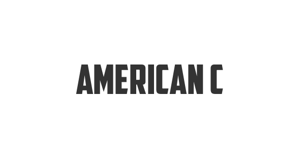 American Captain font thumb